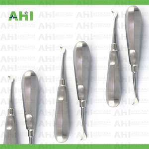 Juego de Elevadores Dentales AHI Twist de 2 Piezas, Elevadores de Punta de Raíz de Acero Inoxidable con Agarre Ergonómico, Manuales, Certificación CE Clase I Oral - Product Image 4