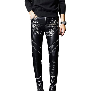 Best Price With Real 100% Genuine Men Leather Pants Top Quality Leather Men's Pant Best Color Leather Pants Breathable - Product Image 1