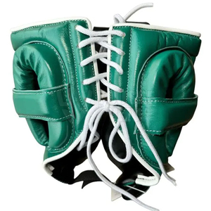 DAWNFROCE FIGHT GEARS Ensemble de boxe MMA/Kickboxing : Casque, Gants, Protège-grenaille en Cuir PU et Cuir de Vachette – Durable, Respirant et Protecteur - Product Image 4