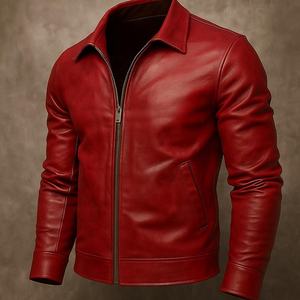 Chaqueta de Cuero Unisex 2026, Nueva, Personalizada, de Venta Caliente, Estilo Único, Precio al por Mayor, Calidad Premium, Impermeable, Estilo Biker, Formal, con Logotipo Frontal - Product Image 1