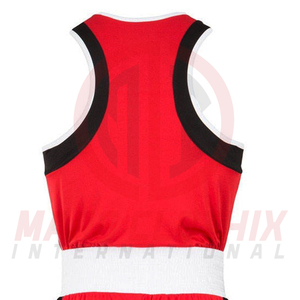 Prix de gros – Nouvelle conception d'uniforme de kick-boxing personnalisé – Tenue d'arts martiaux avec gilet et short d'entraînement unis - Product Image 4