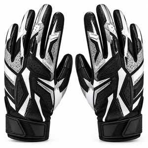 Gants de gardien de but de football professionnels personnalisés, respirants, avec protection des doigts en mesh, manipulation renforcée du ballon, fermeture auto-agrippante, unisexe - Product Image 1