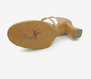 Chaussures de danse moderne pour femme, talon moyen, semelle souple, cuir véritable, pour la danse de salon, à bout fermé, à brides croisées, talon cubain, pour le théâtre - Product Image 6