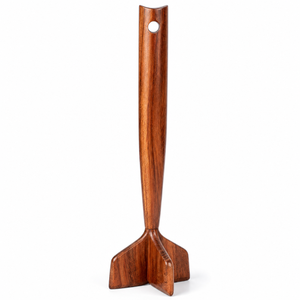 Utensilio de Cocina de Madera de Acacia Hecho a Mano, Herramienta de Cocina de 3 Puntas con Agarre Fácil y Orificio para Colgar |   Accesorios de Cocina de Madera de Primera Calidad - Product Image 1