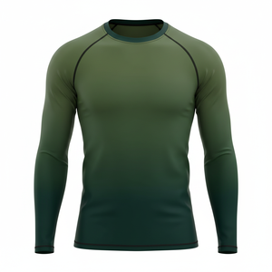 เสื้อรัดกล้ามเนื้อแขนยาวแบบยูนิเซ็กซ์ พรีเมียม สำหรับออกกำลังกาย  แบบซับลิเมชั่นสั่งทำได้ เหมาะสำหรับ BJJ MMA ยิวยิตสู  ชุดฝึกซ้อมกีฬาต่อสู้ - Product Image 1