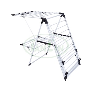 Vente en gros de cadre en métal durable, organisateur en tissu assemblé, étendoir pour usage domestique-pour salle de bain, balcon, salon - Product Image 3