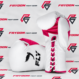 Nuevos Guantes de Boxeo Modelo Fly Amarillo, Negro y Verde, Último Diseño, con Cordones y Cierre de Velcro, de Cuero Genuino - Product Image 2