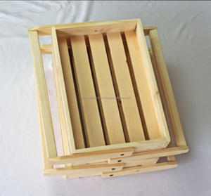 Panier de rangement en bois de qualité à l'exportation Fruits et légumes forme rectangulaire pour la maison Restaurant ustensiles de cuisine prix raisonnables FWE - Product Image 3