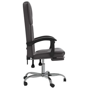 เก้าอี้สำนักงานปรับเอนสีเทา - Product Image 4