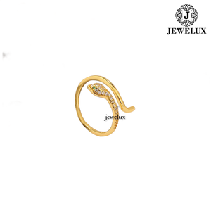 Jewelux Women's Gold Plated Diamond <b>Ring</b> Geometric Design Round Brilliant Cut Prong Setting Everyday Wear - Product Image 4