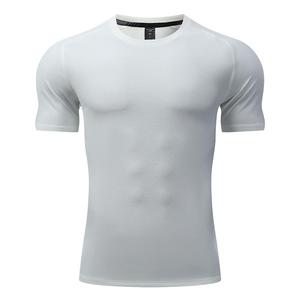 Customized US Size Polyester Gym Fitness T-<b>Shirt</b> Quick-Dry Slim Fit Tight Stick Sleeve O-Neck Breathable & Quick Dry - Product Image 2