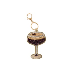 Porte-clés brodé de perles de rocaille design pour sac à dos, breloque de voiture tendance en perles de rocaille - Product Image 2