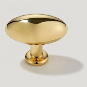 Luxury Round Brass Hammered Design Cabinet Knobs Traditional Style Durable Furniture Handle for Kitchen Drawer Dresser Use - Product Image 3