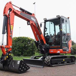 Excavadora Compacta Usada de 3 Toneladas, Color Amarillo, con Rotación de 360 Grados y Orugas de Goma para Jardinería de Precisión y Trabajos Públicos - Product Image 1