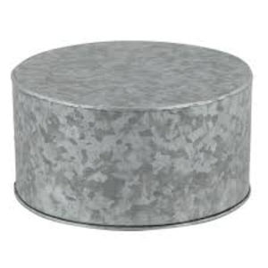 Tabouret rond unique en métal galvanisé, style ferme, pour la décoration intérieure, durable, pour l'intérieur et l'extérieur, au prix le plus bas - Product Image 1