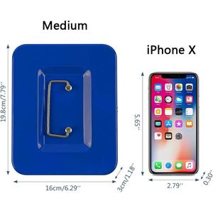 Cassetta di Sicurezza con Serratura e Vassoio Portadenaro, Armadietto Sicuro per Documenti con Cassetto Portadenaro - Product Image 1