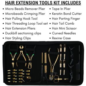 Hair Extension Kits Salon Quality Installation and Removal Tool <b>Set</b> for Hairdressers - Product Image 6