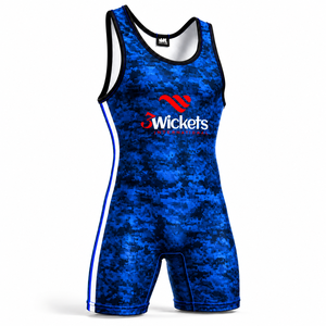 Custom Blue <b>Wrestling</b> <b>Singlet</b> <b>Men</b> Sublimated Uniform Quick Dry Breathable Stretch Team Wear Polyester/Cotton 300g Custom Logo - Product Image 1