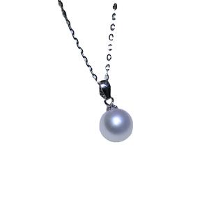 Adjustable 925 Silver Box Chain Women's <b>Freshwater</b> <b>Pearl</b> <b>Necklace</b> with Road Transport Pendant Clavicle <b>Necklace</b> - Product Image 5