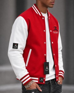 Chaquetas Varsity de Invierno para Hombre con Capucha, de Alta Calidad, 100% Lana, Impermeables, de Dos Tonos, con Cierre Frontal y Logotipo - Product Image 4