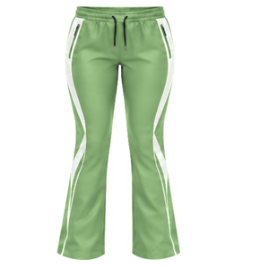Ensemble athlétique deux pièces pour femmes, veste à capuche entièrement zippée et pantalon de jogging évasé pour l'entraînement, le jogging, la marche et les loisirs - Product Image 4
