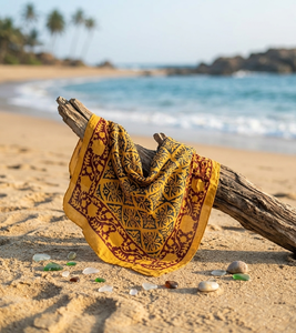 Pañuelo para la cabeza con estampado artesanal al por mayor, pañuelo para el pelo estilo bohemio, diadema de algodón, pañuelo para el pelo estilo vintage, hechos a mano - Product Image 3