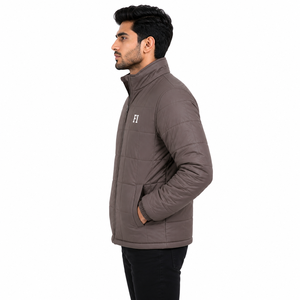 Blouson matelassé personnalisé pour homme – Vente en gros – Manches longues – Hiver – Col montant – Fermeture éclair avant – Rembourré – OEM – Lots de vestes pour homme - Product Image 3