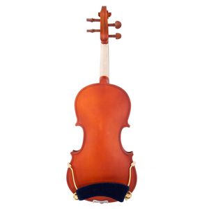 Custodia per violino artigianale in legno naturale con arco in legno, parte frontale in abete, fondo e fianchi in acero e accordatore - Product Image 5