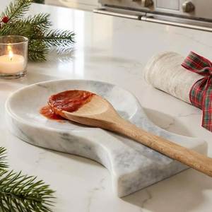 Handmade Marble <b>Spoon</b> Rest With Premium Finish Kitchen <b>Spoon</b> Holder For Cooking And <b>Serving</b> Use - Product Image 5