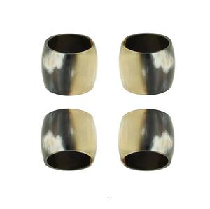 Ensemble de 4 anneaux de serviette en corne artisanaux de luxe 2025 – Designs uniques, couleurs vibrantes, écologiques, durables et élégants pour la salle à manger - Product Image 2