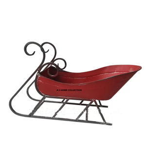 Trineo Navideño Vintage de Calidad de Exportación, Diseño de Moda, Elegante Caja Metálica de Calidad, Santa Claus, Ideal para Regalo de Navidad - Product Image 6