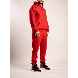 ชุดวอร์มฤดูหนาวแบบพิมพ์ลายเองสำหรับทุกเพศ รุ่นพรีเมียม หนานุ่ม ยี่ห้อเรดฟอร์จ เสื้อฮู้ดดี้และกางเกงจ็อกเกอร์ ผลิตโดยโรงงาน OEM ขายส่งเสื้อผ้าสตรีทแวร์ - Product Image 3