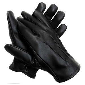 Guantes de piel de oveja auténtica para hombre, de invierno, con dedos completos, suaves, cálidos, transpirables, cómodos, duraderos, diseño clásico, para uso diario, térmicos - Product Image 4