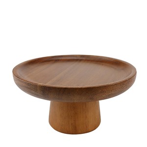 Premium Oak <b>Wood</b> <b>Round</b> Cake Display Stand - Wholesale B2B Supplier - Product Image 1