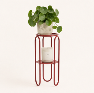 Modern Red Metal Plant Stand Indoor Outdoor Multi-Tiered Flower <b>Pot</b> <b>Holder</b> Iron Rack for Home Garden Balcony Living Room - Product Image 5