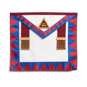 Royal Arch Chapter Masonic <b>Apron</b> Hand Embroidered Lambskin <b>Apron</b> Gold Bullion Work Sew On Custom 3D Masonic Regalia Maker - Product Image 1
