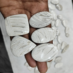 Lot de pierres d'agate en treillis 100% naturelles, prix de gros, fabrication artisanale de bijoux en agate en treillis, pierres d'agate en treillis en vrac - Product Image 3