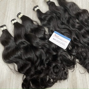 Cheveux naturels ondulés de qualité supérieure, soyeux et lisses, cuticules alignées, sans perte, prêts à être expédiés, 100% cheveux humains en lots. - Product Image 1