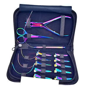 Kit d'extension de cheveux professionnel MAGMA BEAUTY, ensemble complet avec pinces en acier inoxydable de qualité chirurgicale pour usage commercial - Product Image 3
