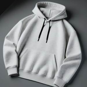 เสื้อฮู้ดดี้ผู้ชายทรงโอเวอร์ไซส์ สีพื้น ผ้าฝ้ายเฟรนช์เทอร์รี่ ดีไซน์กระเป๋าแบบลำลอง ทรงปกติ ใส่ได้ในฤดูใบไม้ร่วง - Product Image 5