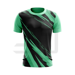 Camiseta Premium para Hombre, Cómoda, de Tela Spandex/Poliéster, Cuello Clásico, Manga Corta, Informal, con Estampado Tie-Dye, Tejido Grueso - Product Image 5