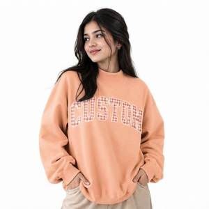 Proveedor de Ropa ODM: Suéter Oversize de Cuello Alto para Mujer, Mezcla de Algodón, Manga Larga, Hombros Caídos, Puños Acanalados - Product Image 1