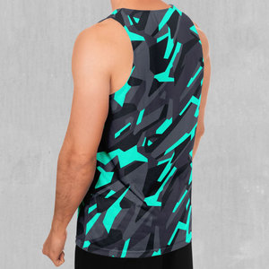 OEM Manufacturer Design Sports Quick Dry Mesh Mens <b>Running</b> <b>Singlet</b> Blank Custom logo Printed Sublimation Men Gym tank Top - Product Image 3
