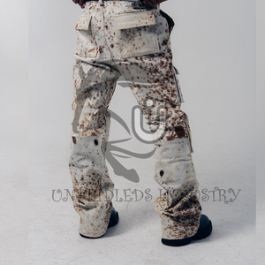 Nuevos Pantalones Cargo de Cuero Vacuno Color Bronceado y Blanco, Estilo Vaquero Occidental, Pantalones de Cuero de Alta Calidad, Proveedor de Pantalones de Cuero Vacuno - Product Image 2