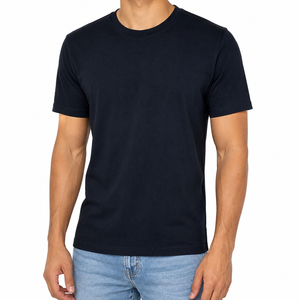 Camiseta de algodón puro para hombre, precio al por mayor, con costuras laterales, manga corta, cuello redondo, corte regular |   Proveedor OEM ODM Bangladesh - Product Image 2