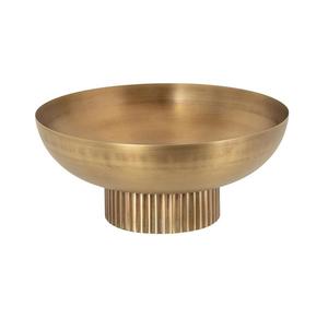 Tazón de servir contemporáneo de aluminio para una recepción elegante, que mejora la hospitalidad con un diseño metálico elegante. - Product Image 1