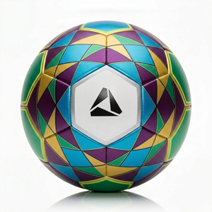 Ballon de football officiel taille 5, personnalisé, pliable, de haute qualité, avec logo, cousu à la machine, à prix abordable - Product Image 6