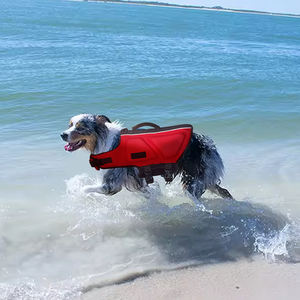 เสื้อชูชีพทำจากนีโอพรีนสำหรับสัตว์เลี้ยงเสื้อกั๊กว่ายน้ำลอยตัวทำจากโพลีเอสเตอร์สำหรับสุนัขขนาดใหญ่ปรับแต่งได้ - Product Image 3