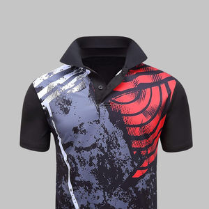 Camiseta de Fútbol Transpirable de Poliéster/Algodón para Hombre y Mujer, Antiarrugas, Diseño Liso, Manga Corta, Personalizable - Product Image 2