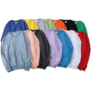 Sudadera de Lujo de Fábrica OEM, 100% Algodón, Gruesa, Estilo Urbano, Unisex, con Logotipo Personalizado, Sudadera Lisa de Cuello Redondo Extra Grande para Hombre - Product Image 2